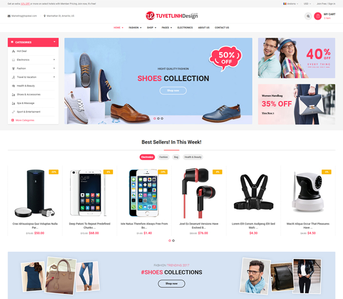 Mẫu website thương mại điện tử - WDTMDT - 15